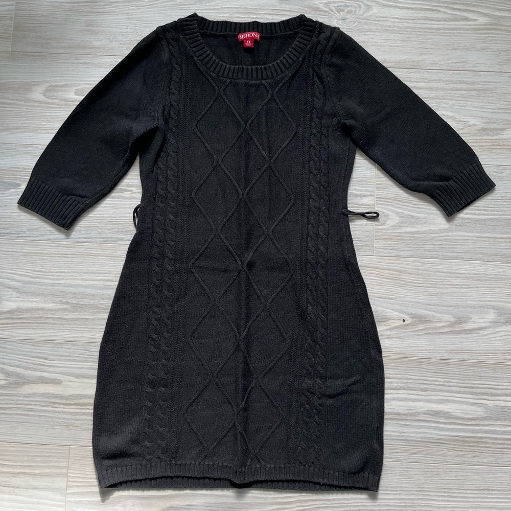 Merona black sweater dress.